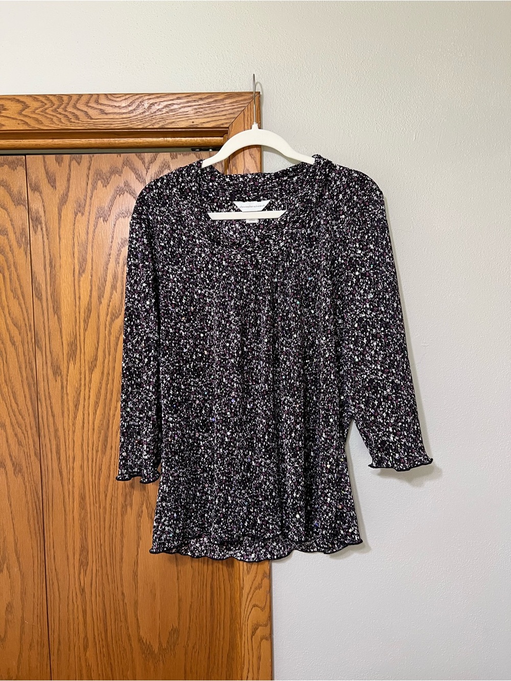 Printed Purple Blouse